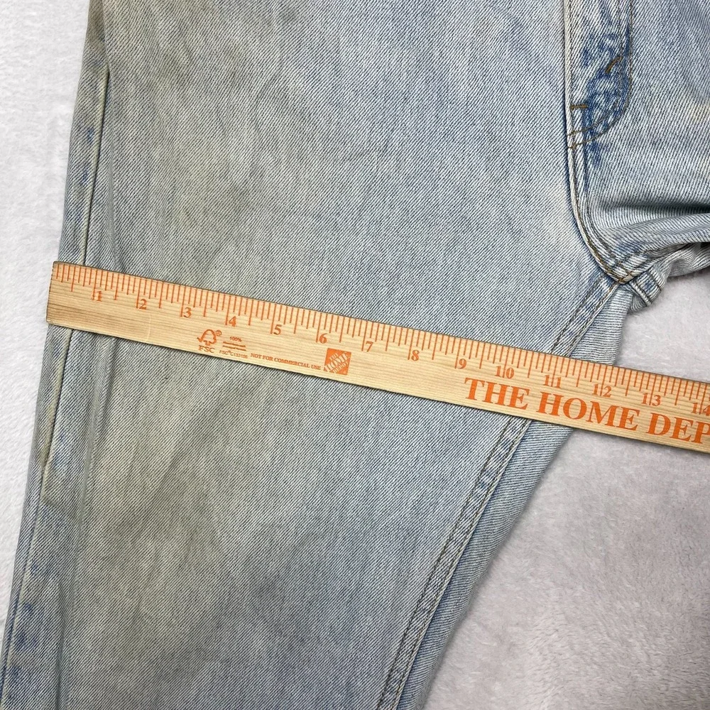 VTG Levi's 505 Regular Fit Straight Leg Jeans Men's Blue Denim Zip Fly - 35X34.5